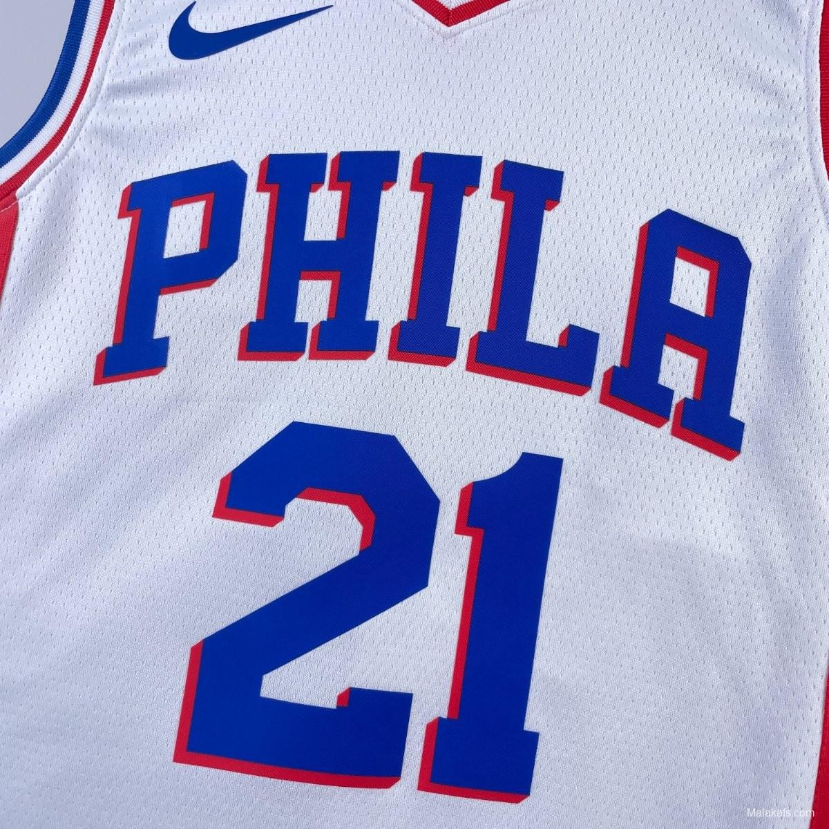 Philadelphia 76ers Joel Embiid #21 2023/24 Association Edition Jersey