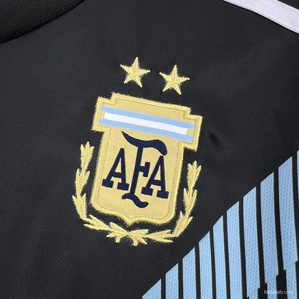Retro 2018 Argentina Away Black Jersey
