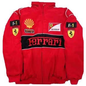 F1 MOTO Jacket Ebroidered Cotton Padded F 1 Racing Jacket