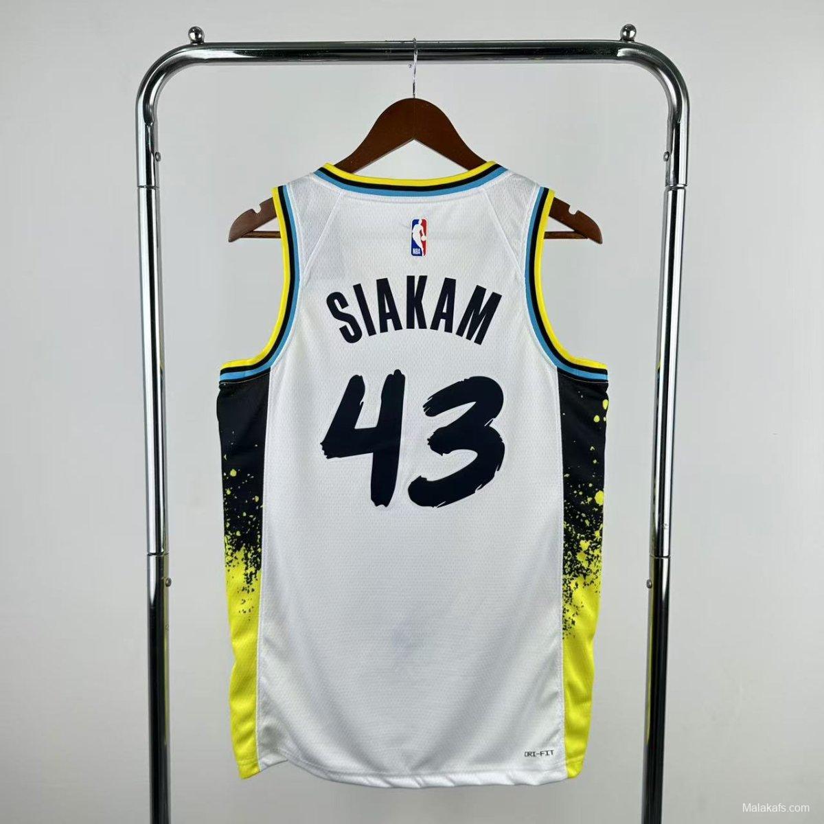 Indiana Pacers Siakam #43 2024/25 City Edition Jersey