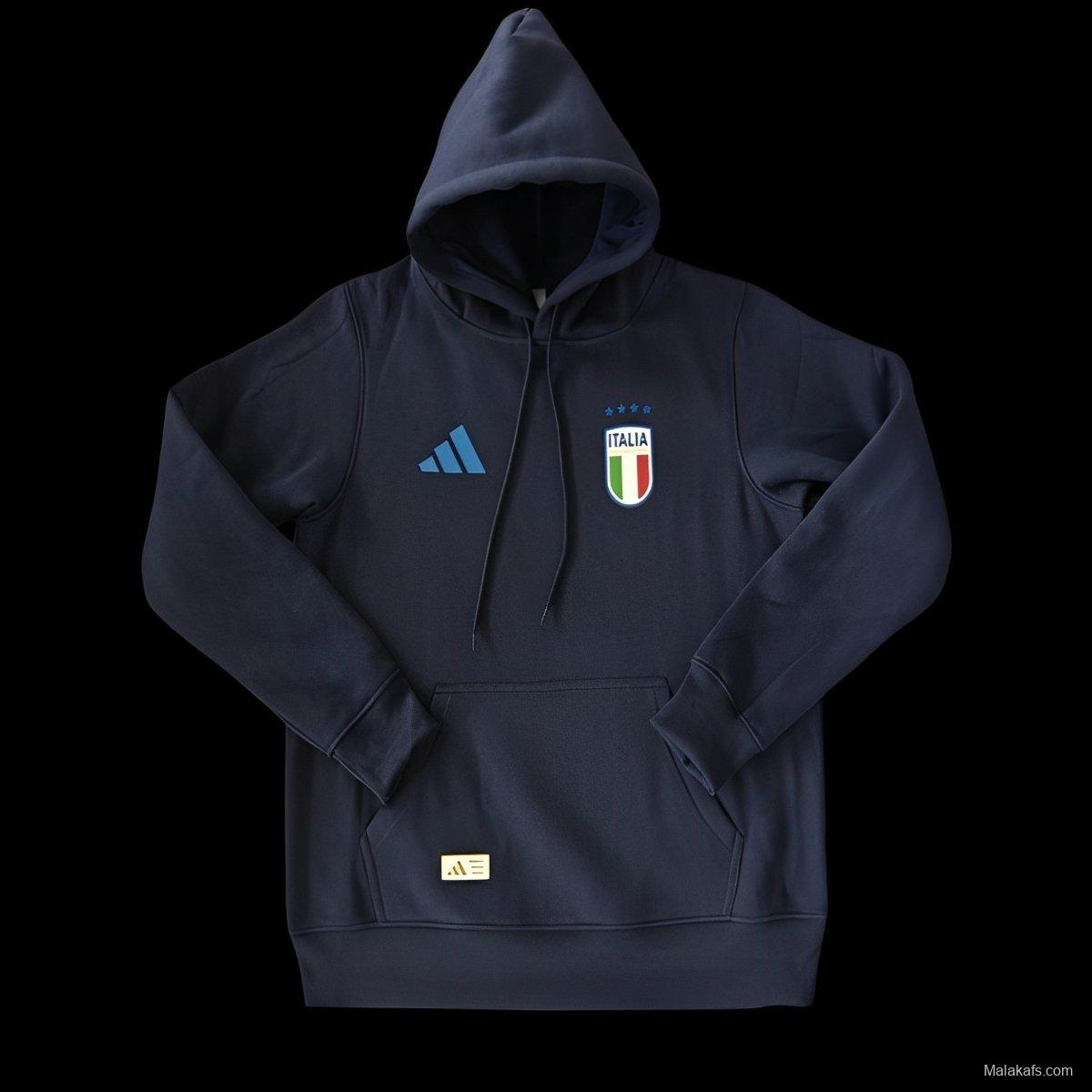 2024 Italy Navy/Red/Black/Beige/Grey Hoodie WIth Black Badge