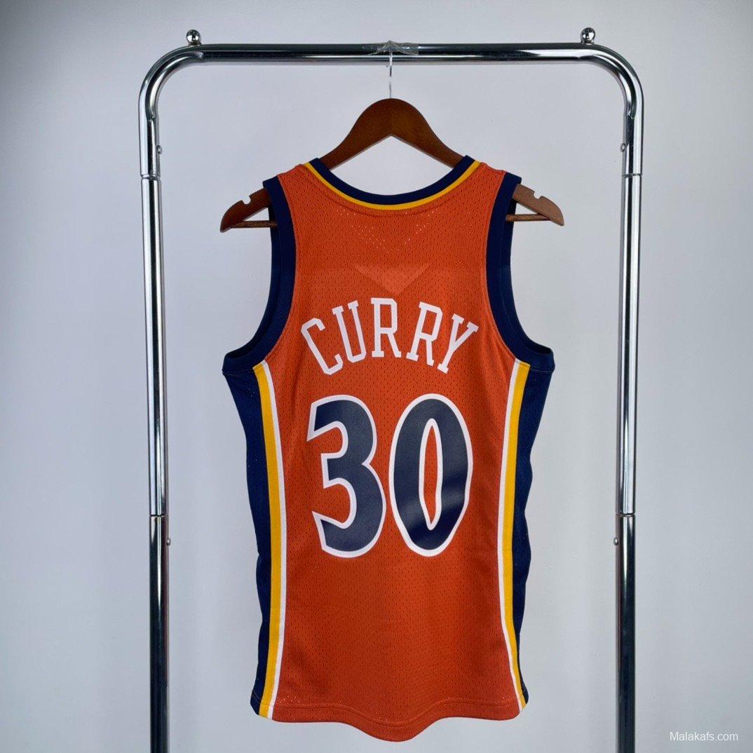 Golden State Warriors #30 Stephen Curry 2009/10 Mitchell & Ness Youth Orange Jersey