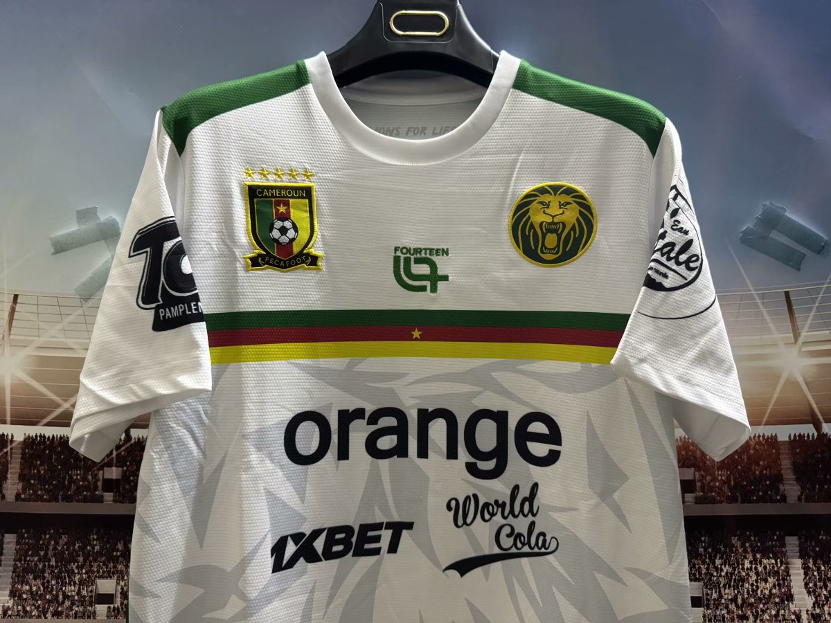 2025 Cameroon White Pre-Match Jersey