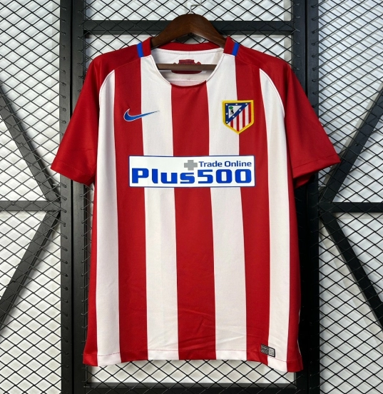 16/17 Retro Atletico Madrid Home Jersey