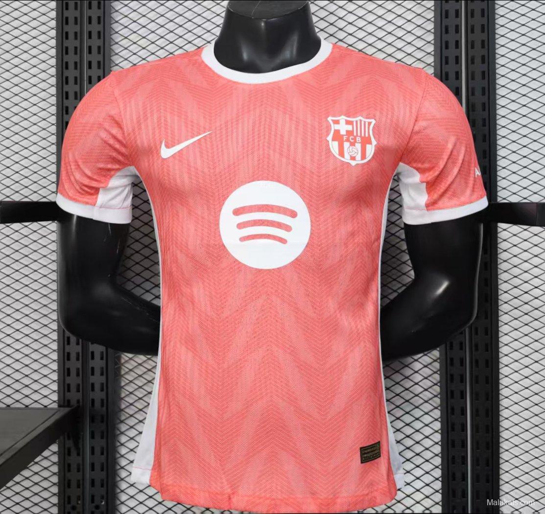 Player Version 25/26 Barcelona Pink with White Trim Jersey