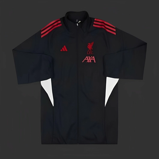 25/26 Liverpool  BLACK Full Zipper Windbreaker