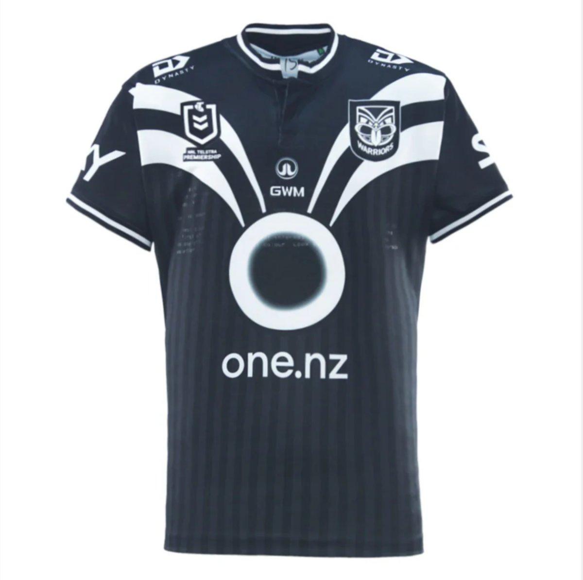 25/26 Kids New Zealand Warriors Navy with White Diagonal Stripes Jersey