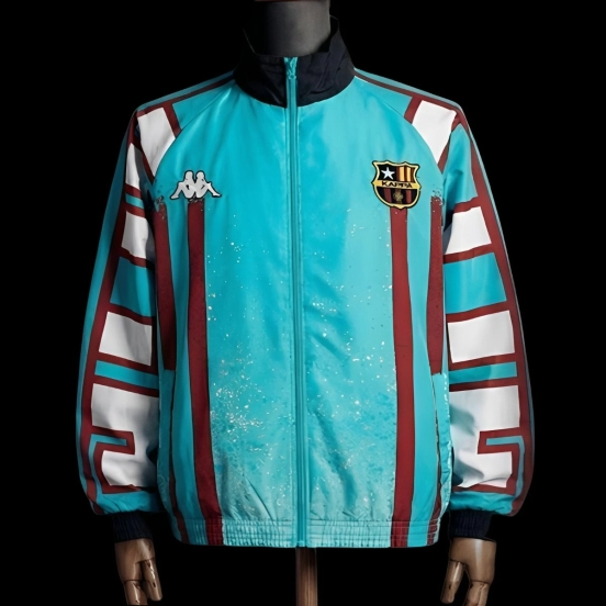 1996/97 Vintage Style Barcelona BARCA#9 Jacket Windbreaker