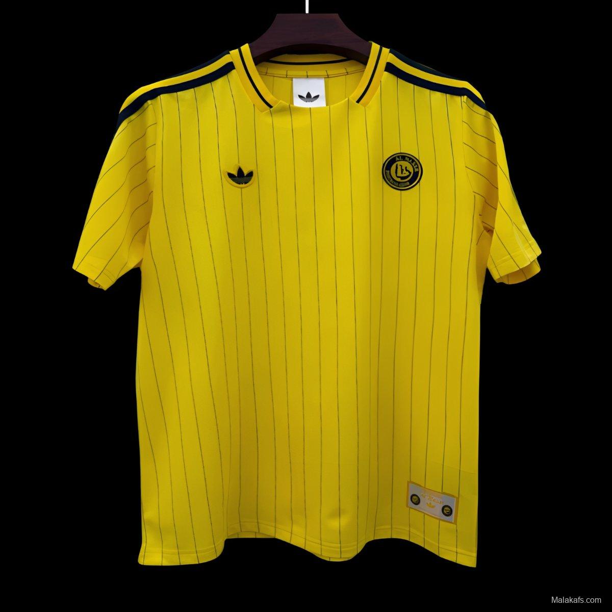 2026 Al Nassr Adidas Terrace Icons Yellow Jersey