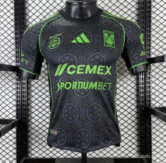 Player Version 25/26 Tigres UANL Adidas Third / Special Edition Black Jersey （SPORTIUMBET Ver.）
