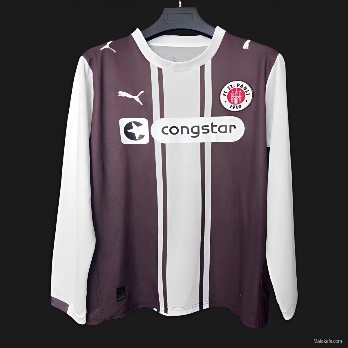 25/26 FC St. Pauli Brown 1970s Remake Special Long Sleeve Jersey
