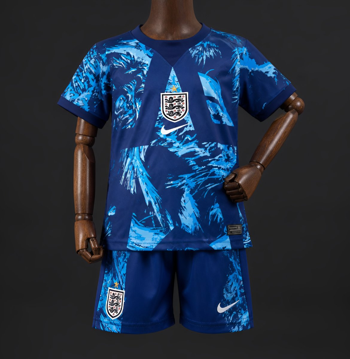 2026 KIDS England Goalkeeper Blue Jersey