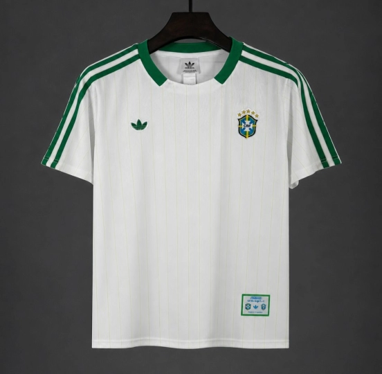 2026 Brazil Special Edition "Terrace Icons" White/Green Jersey