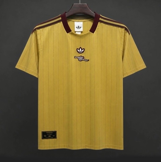 2026 Arsenal Adidas Terrace Icons Yellow Jersey