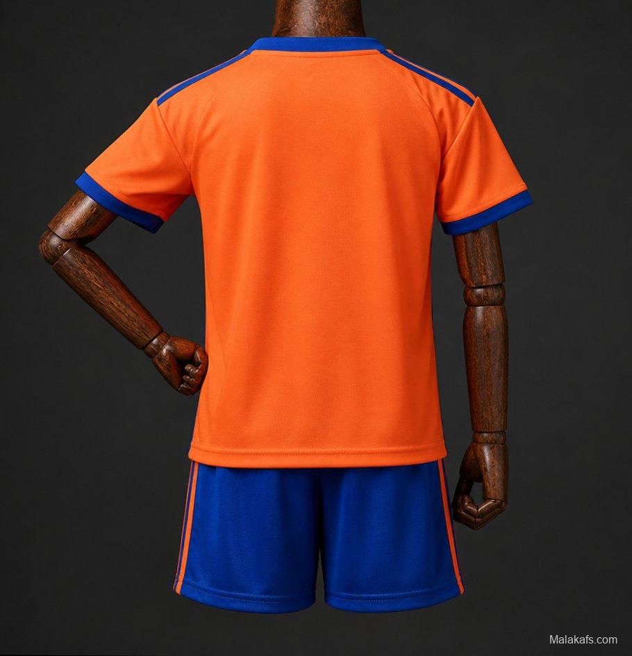 2026 Kids Germany Goalkeeper Orange Jersey