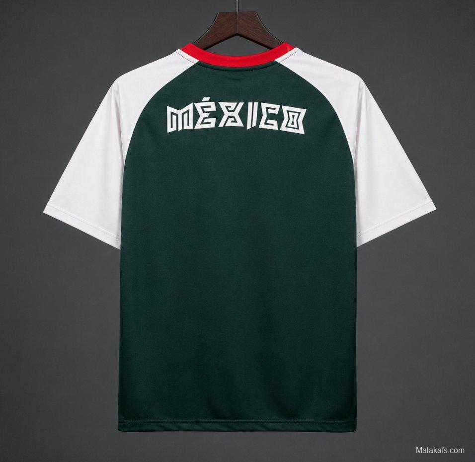 2026 Mexico Dark Green White Pre-match Jersey