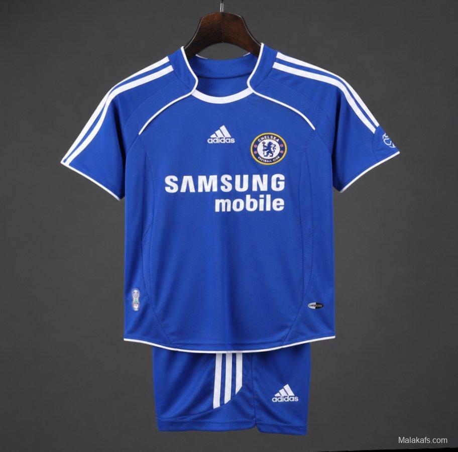 Retro 2006/07 Kids Chelsea Royal Blue Home Jersey