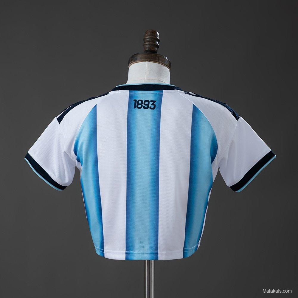 Argentina 2026 Home Women's Crop Top Style S-XXL