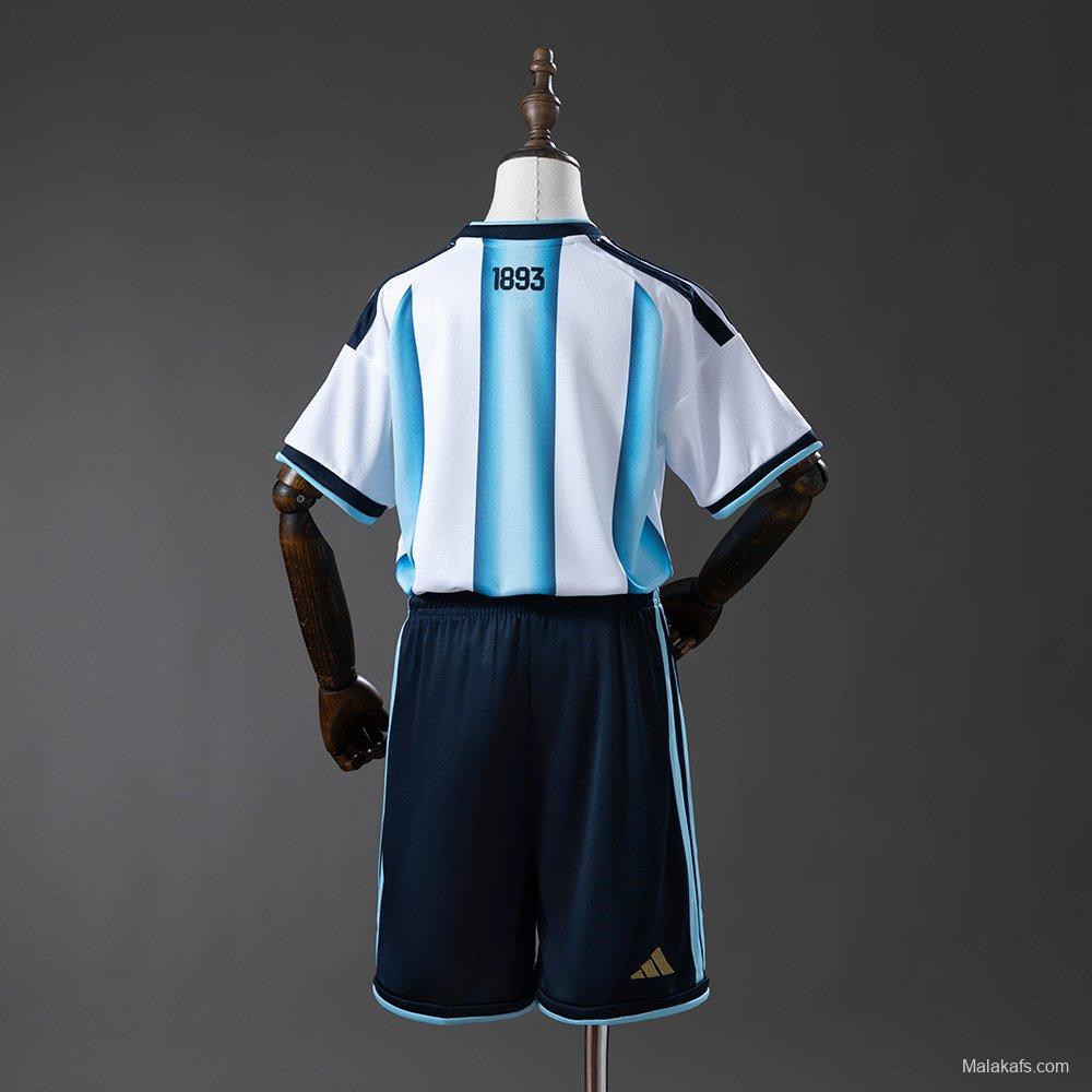 2026 Kids Argentina Home Jersey