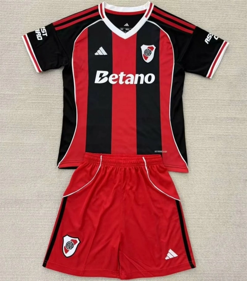 25-26 Kids CA River Plate Away Set Jersey & Short High Quality