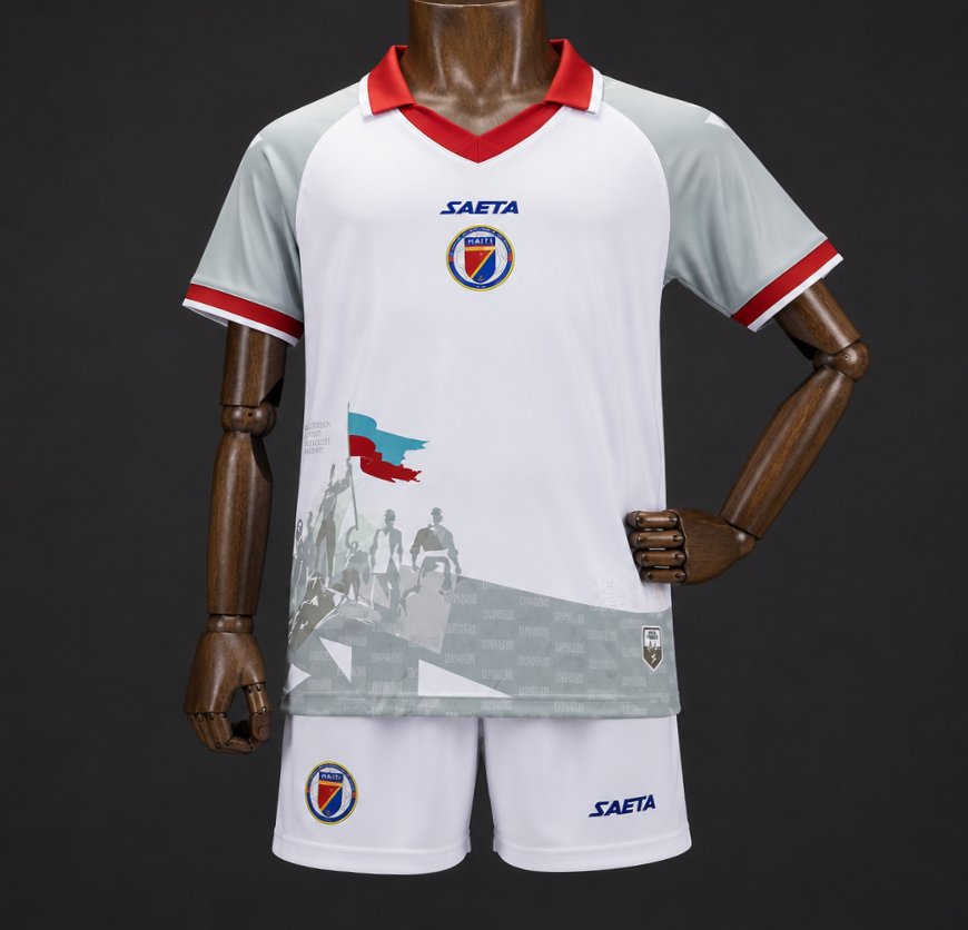 2026 Kids Haiti World Cup Third White Jersey