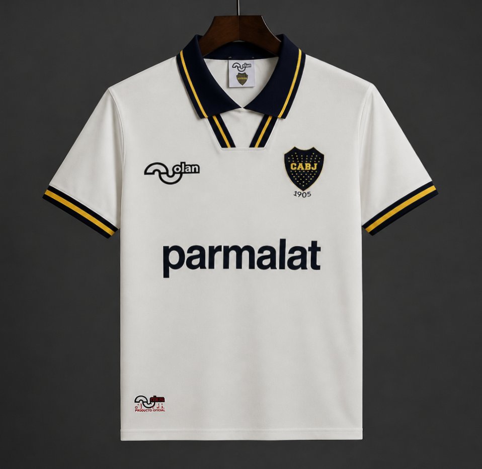 Retro 94/95 Boca Juniors Away White Jersey