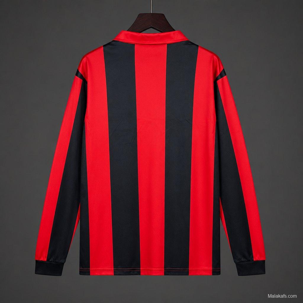 Retro 88/89 Eintracht Frankfurt Home Long Sleeve Jersey
