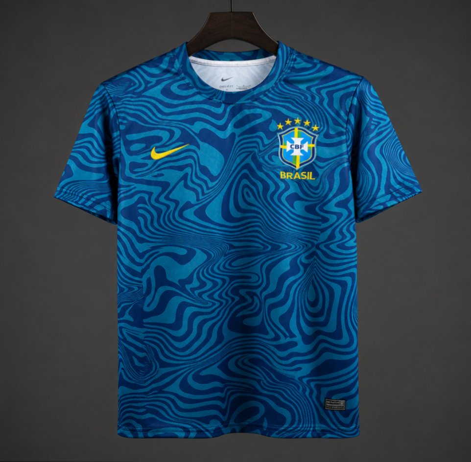 2026 Brazil Academy Pro Pre-Match Light Menta/Photo Blue Jersey