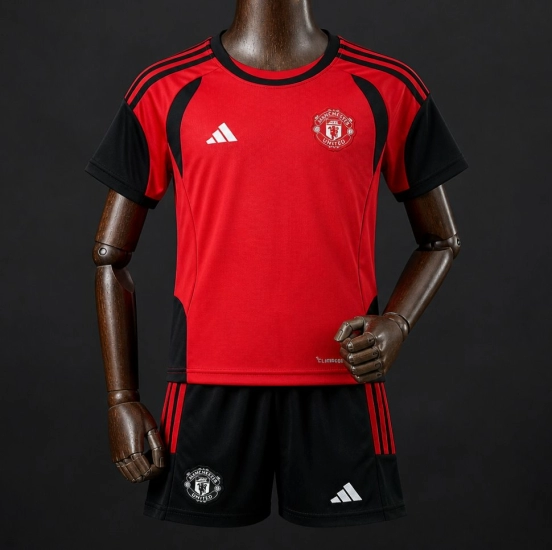 26/27 Kids Manchester United Training Red Jersey