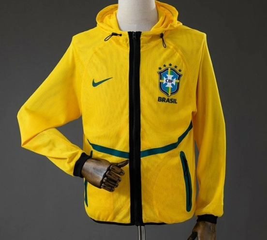 2026 Brazil Men's Football Anthem Jacket - Yellow