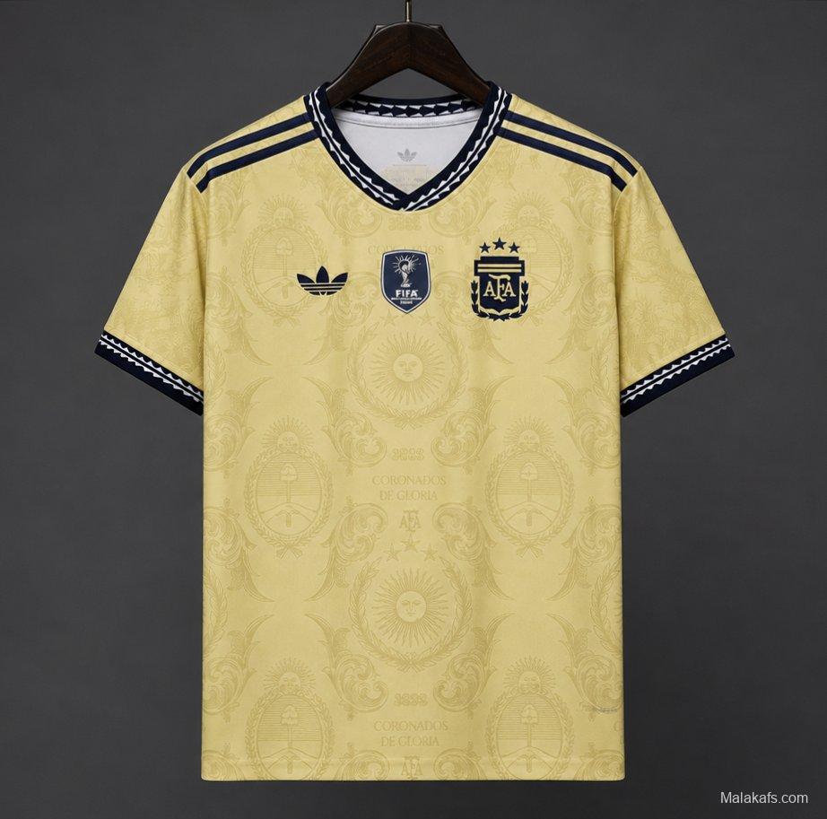 2026 Argentina Commemorative Gold  Jersey