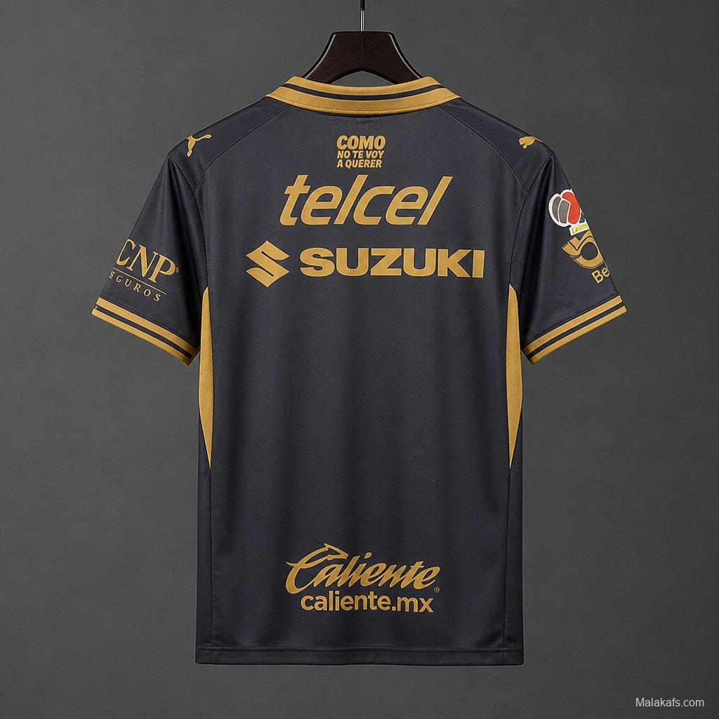 26/27 Pumas UNAM Away Black Jersey
