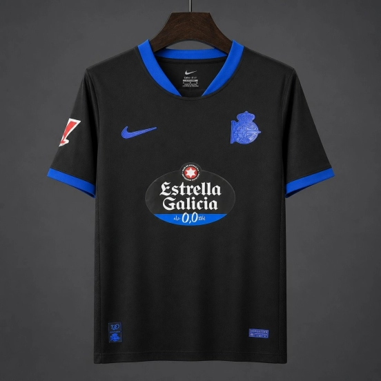 26/27 Deportivo La Coruna Away Black Jersey