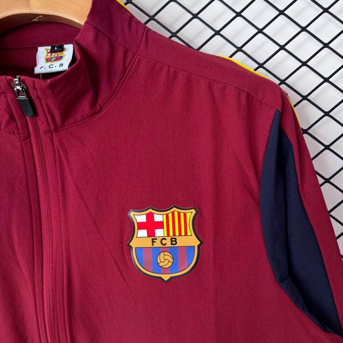 26/27 Barcelona Burgundy & Navy Training Tracksuit