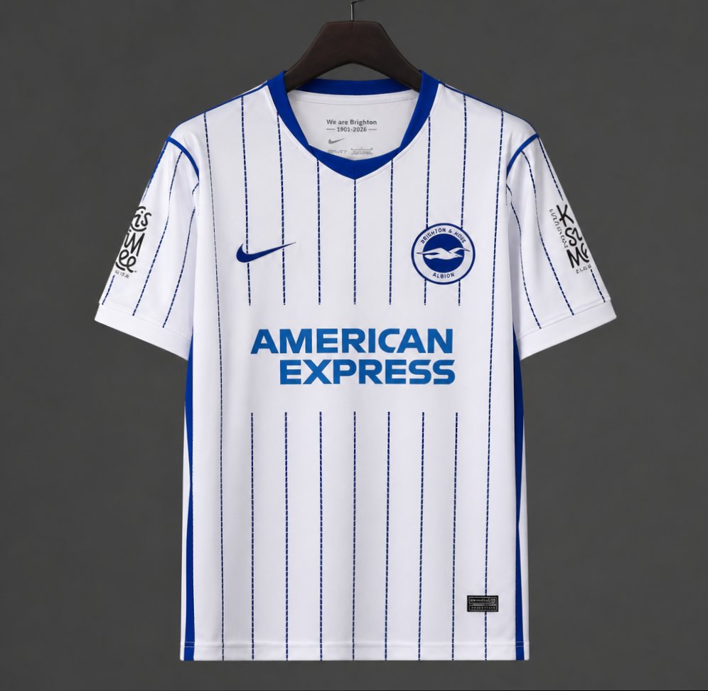 26/27 Brighton Hove Albion Away White Jersey