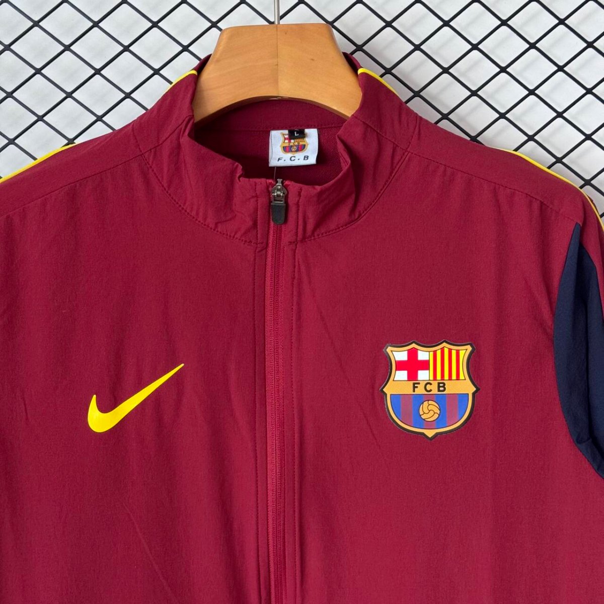 26/27 Barcelona Burgundy & Navy Training Tracksuit