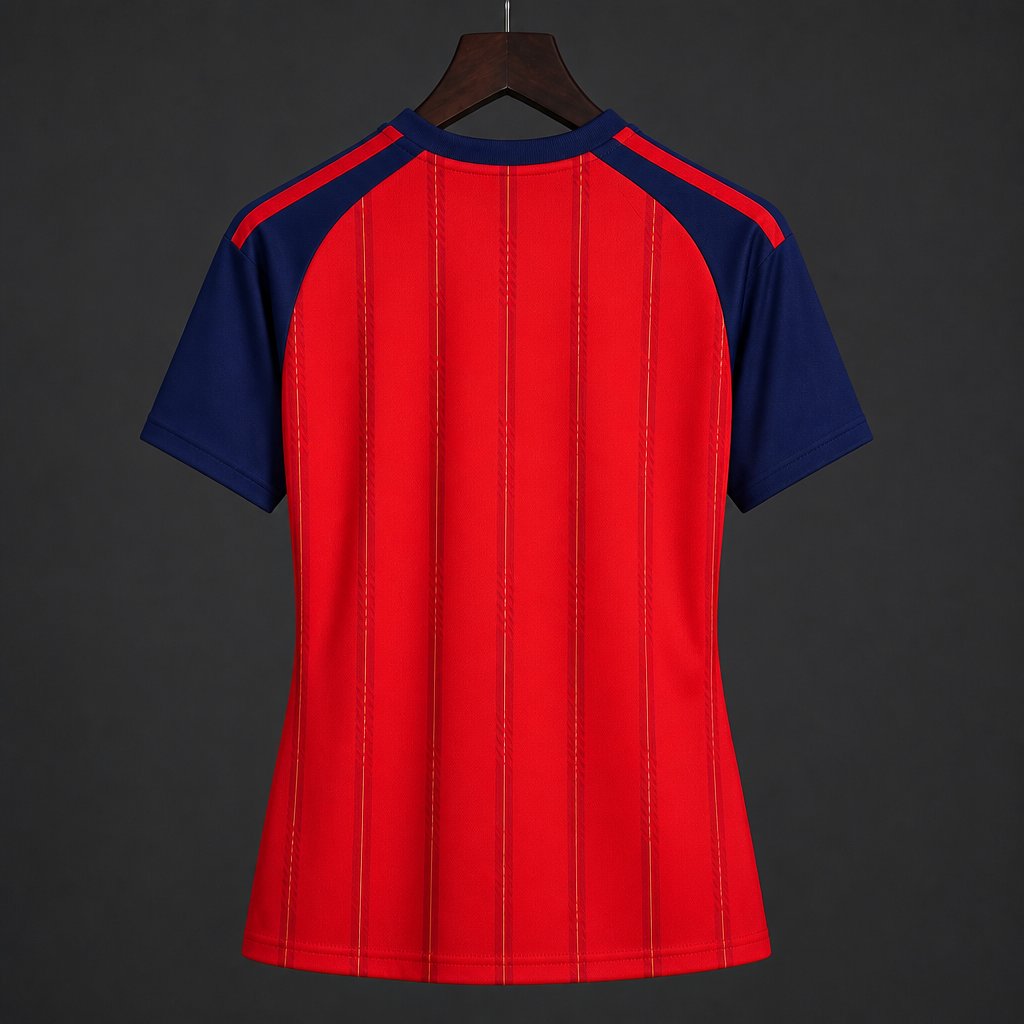 2026 Womens Spain  2 Stars  Home Jersey