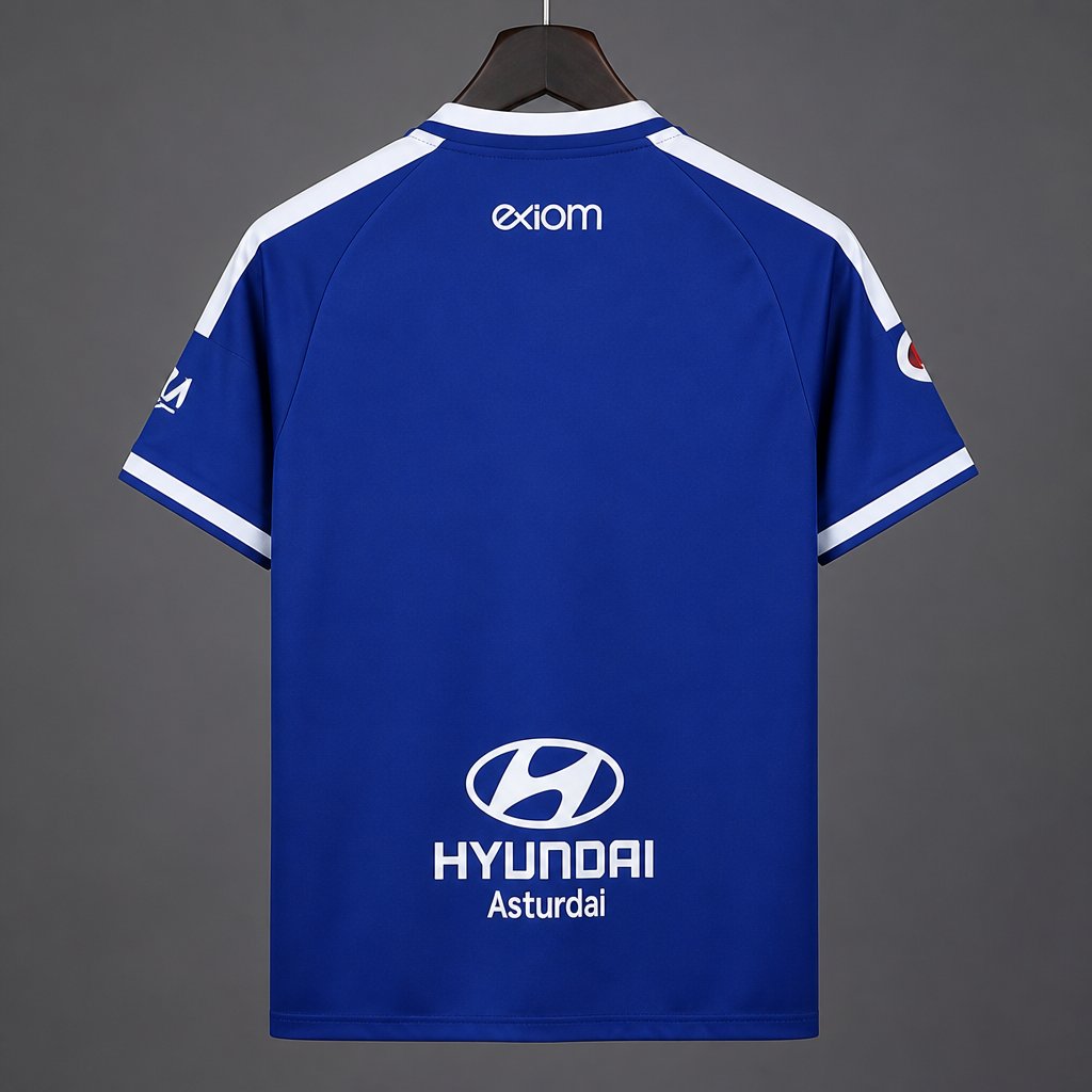 26/27 Real Oviedo Home Blue with White Collar Jersey