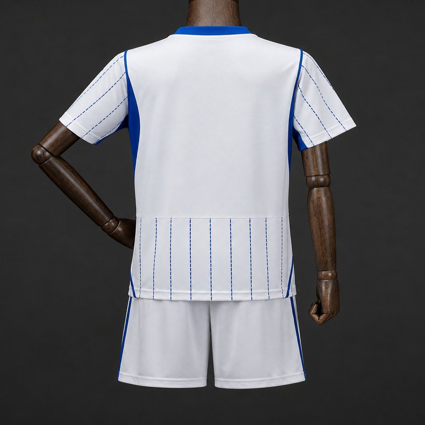 26/27 Kids Brighton Hove Aibion Away White Jersey