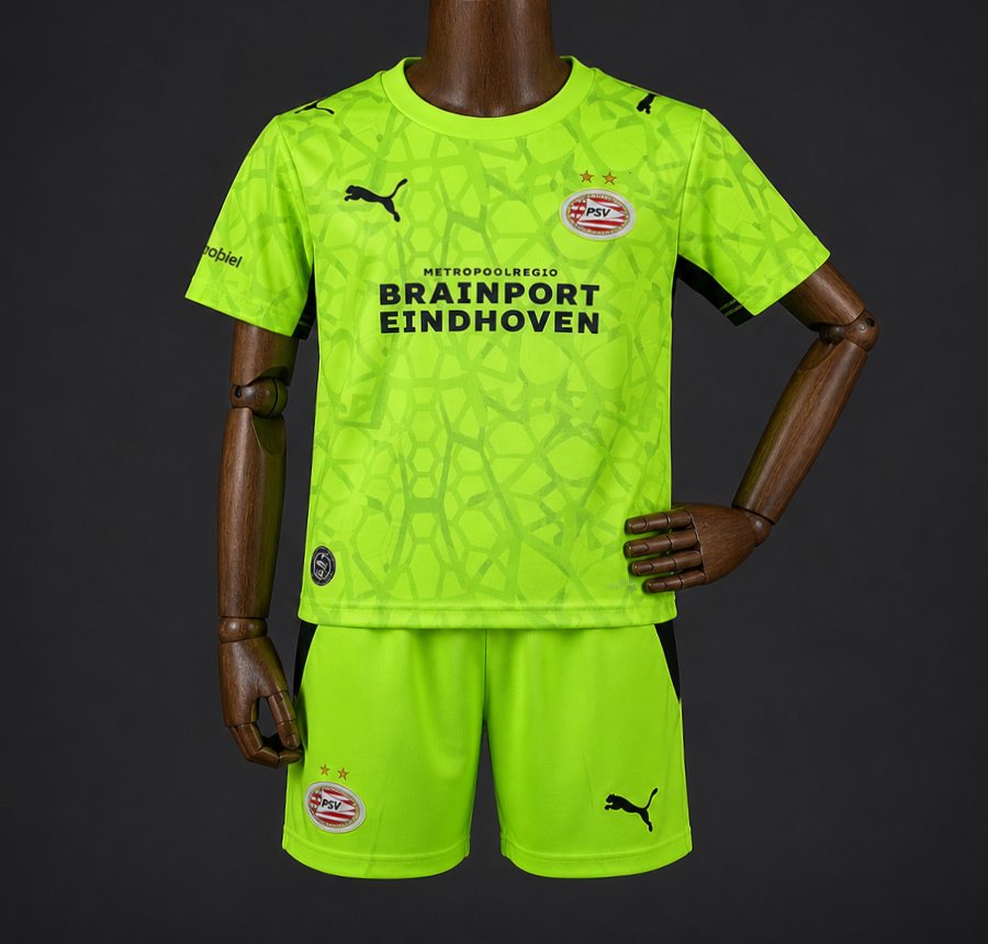 26/27 Kids PSV Eindhoven Goalkeeper 1 Light Green Jersey