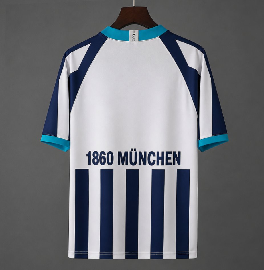 Retro 1996/97 TSV 1860 Munich Away Navy & White Jersey
