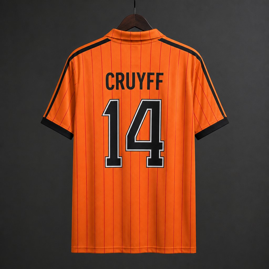 Retro 1982 Netherlands Home Orange Jersey