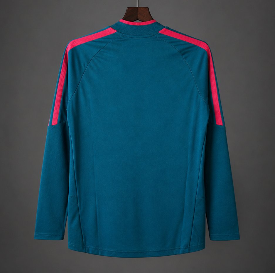 26/27 Real Madrid CF Teal & Pink Quarter-Zip Training Top
