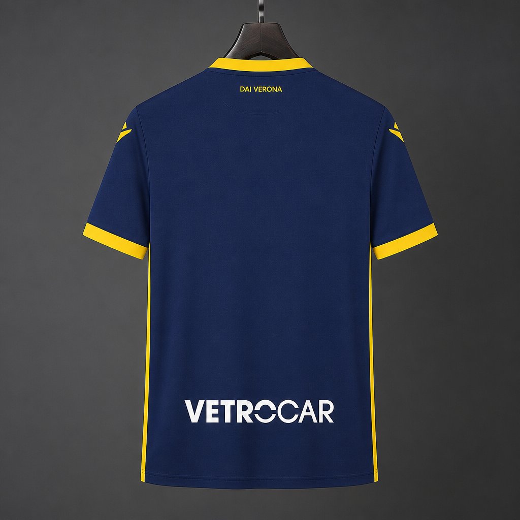 26/27 Hellas Verona Home Blue Yellow Jersey