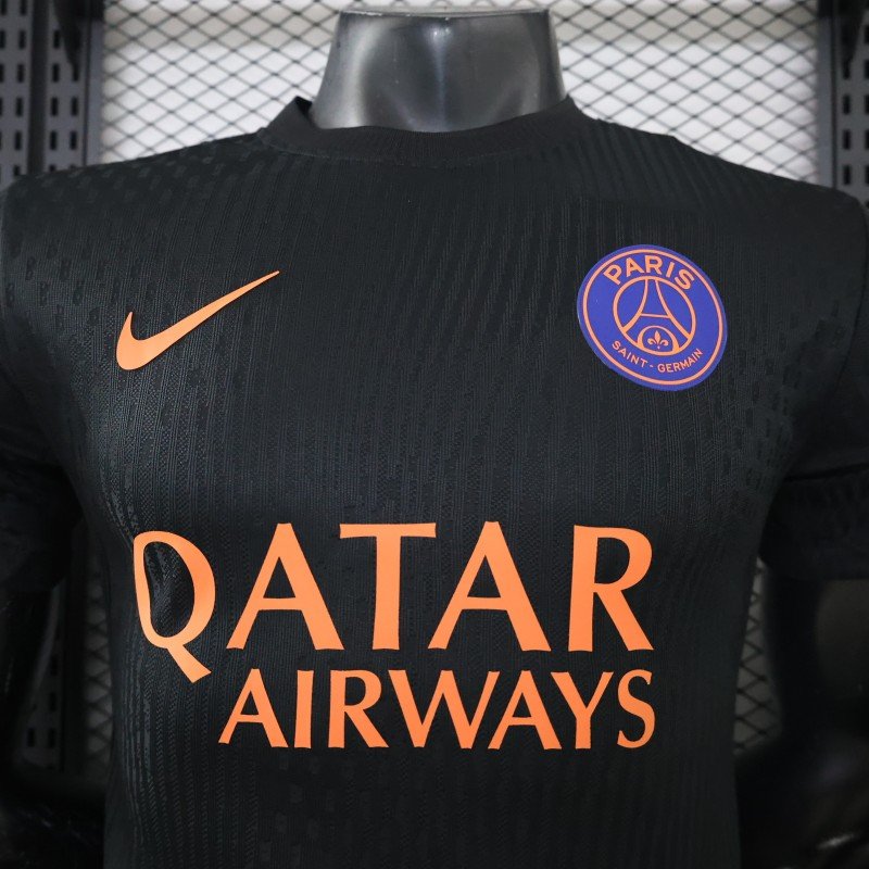 Player Version 26/27 PSG/Paris Saint-Germain Training Black/Orange Jersey