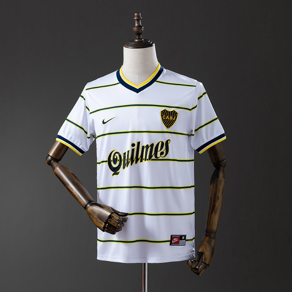 Retro 98/99 Boca Juniors Away White Jersey