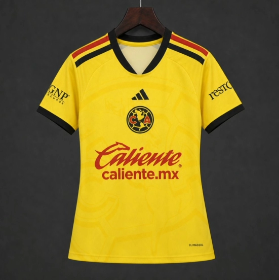 26/27  Women Club America Home Yellow Jersey